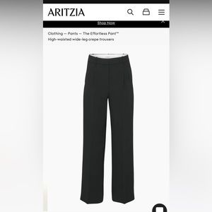 Aritzia Black Effortless Pant